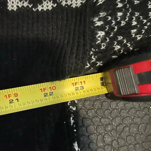 Vintage 80s Adele rose black and silver sweater size 22W Bin 12 - Picture 8 of 12